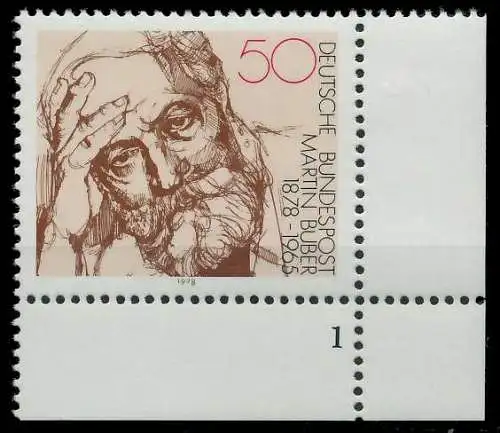 BRD 1978 Nr 962 postfrisch FORMNUMMER 1 S5F054E