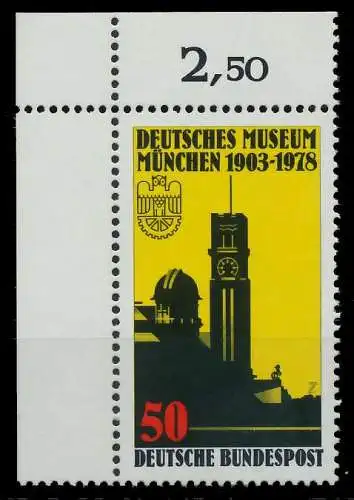 BRD 1978 Nr 963 postfrisch ECKE-OLI 805302