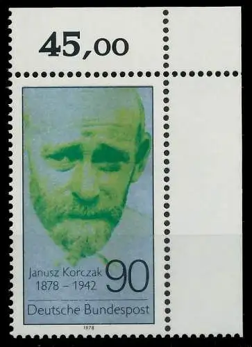 BRD BUND 1978 Nr 973 postfrisch ECKE-ORE 805432