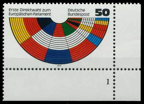 BRD BUND 1979 Nr 1002 postfrisch FORMNUMMER 1 S5F508E