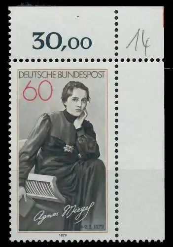 BRD 1979 Nr 1001 postfrisch ECKE-ORE 807666