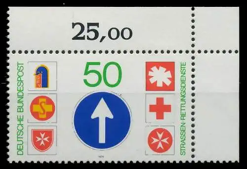 BRD 1979 Nr 1004 postfrisch ECKE-ORE 8076CE