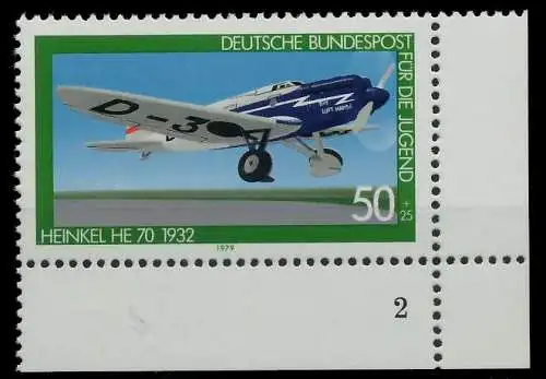 BRD BUND 1979 Nr 1006 postfrisch FORMNUMMER 1 807712