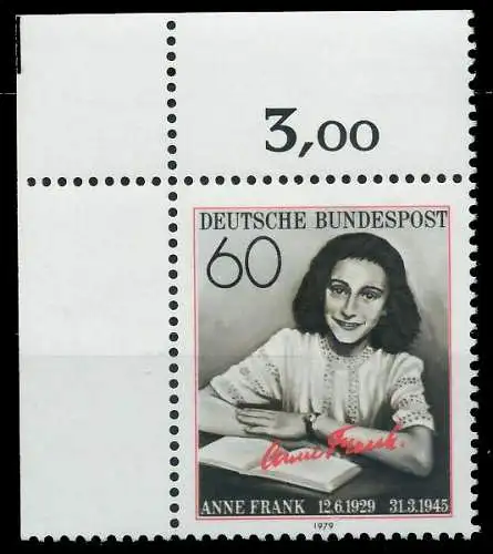 BRD BUND 1979 Nr 1013 postfrisch ECKE-OLI 807842