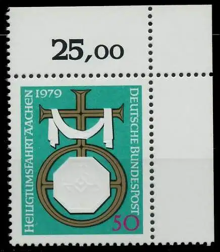 BRD 1979 Nr 1017 postfrisch ECKE-ORE 8078F2