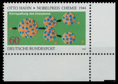 BRD 1979 Nr 1020 postfrisch ECKE-URE 80792E