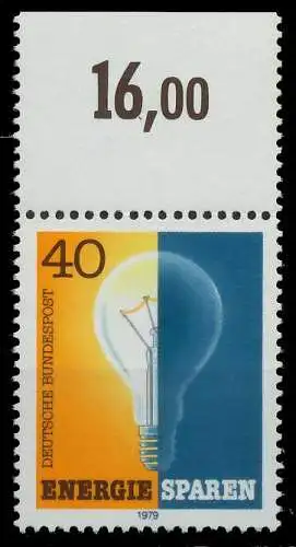 BRD 1979 Nr 1031 postfrisch ORA 807ABE