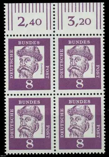 BRD DS BED DEUT Nr 349x postfrisch VIERERBLOCK ORA 807B7A