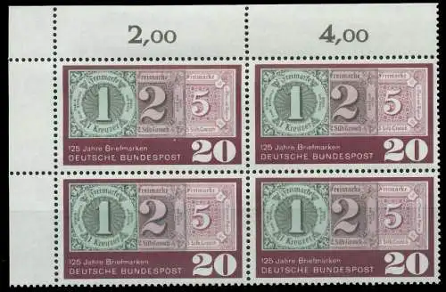 BRD 1965 Nr 482 postfrisch VIERERBLOCK ECKE-OLI S5F8E3E