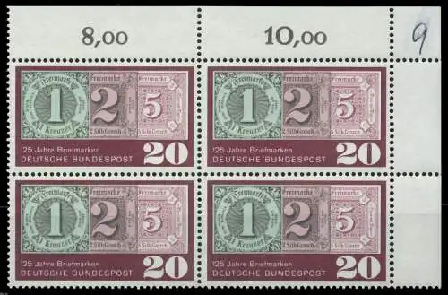 BRD 1965 Nr 482 postfrisch VIERERBLOCK ECKE-ORE 807CA2