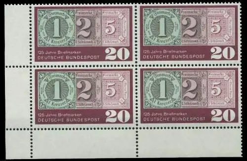 BRD 1965 Nr 482 postfrisch VIERERBLOCK ECKE-ULI S5F8E52