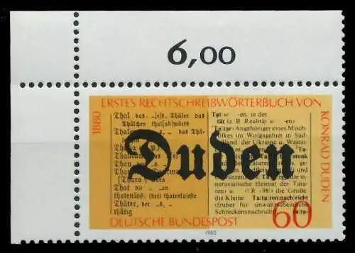 BRD 1980 Nr 1039 postfrisch ECKE-OLI 807D76