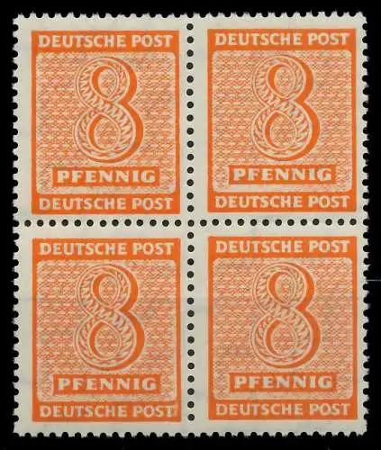 SBZ WESTSACHSEN Nr 130Xw postfrisch VIERERBLOCK 8096AE