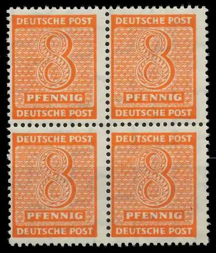 SBZ WESTSACHSEN Nr 130Xw postfrisch VIERERBLOCK 8096B2