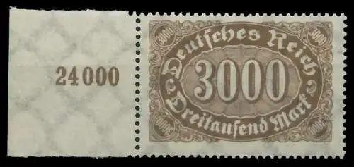 D-REICH INFLA Nr 254b postfrisch SRA 80974A
