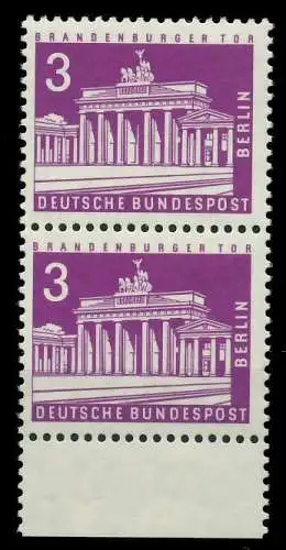 BERLIN DS BAUTEN 2 Nr 231 postfrisch SENKR PAAR URA 80977E
