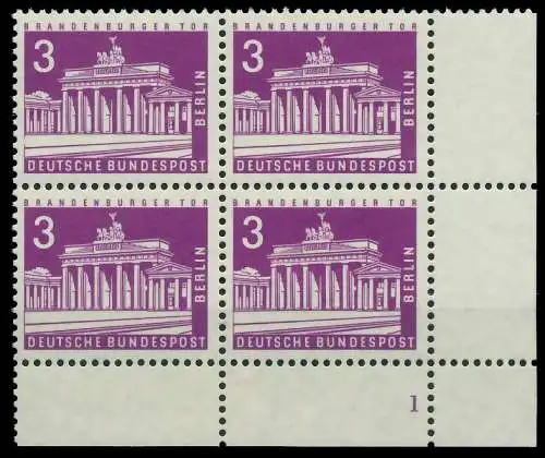 BERLIN DS BAUTEN 2 Nr 231 postfrisch VIERERBLOCK FORMNU S5F9196