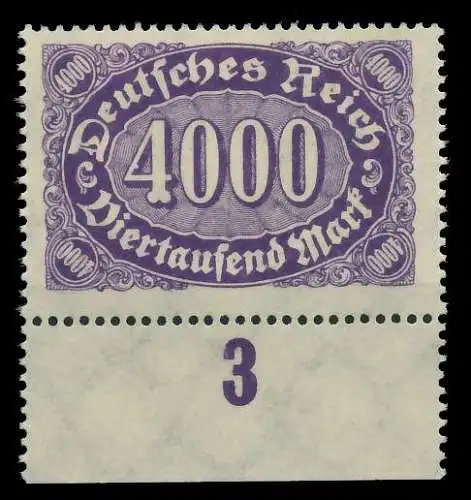 D-REICH INFLA Nr 255 postfrisch URA 8098E6