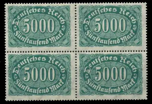 D-REICH INFLA Nr 256c postfrisch VIERERBLOCK 809926