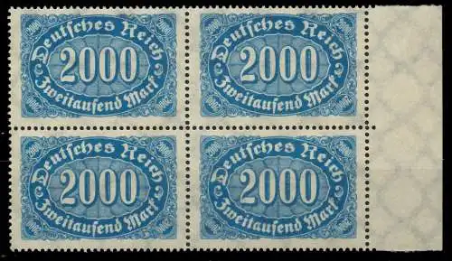 D-REICH INFLA Nr 253a postfrisch VIERERBLOCK SRA 8099AE