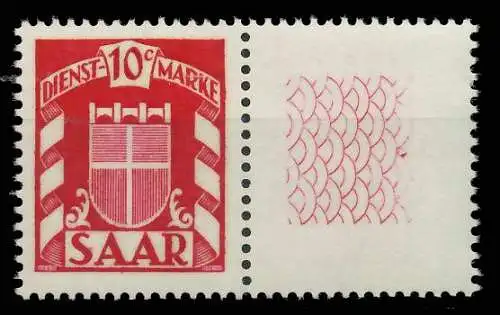 SAAR DIENSTMARKEN Nr 33Lr postfrisch 809A5E