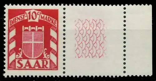 SAAR DIENSTMARKEN Nr 33Lr postfrisch SRA 809A6A