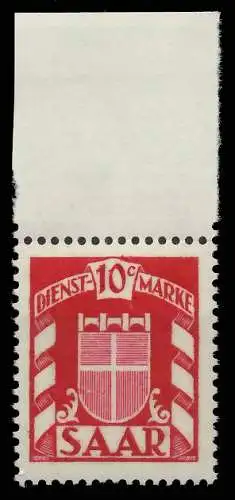SAAR DIENSTMARKEN Nr 33 postfrisch ORA 809A7A