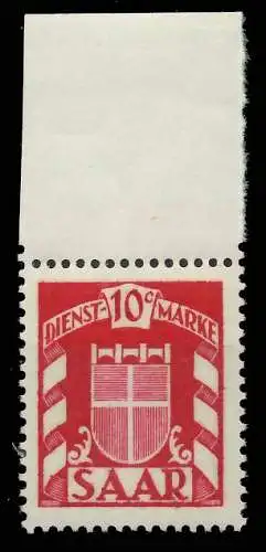 SAAR DIENSTMARKEN Nr 33 postfrisch ORA 809A82