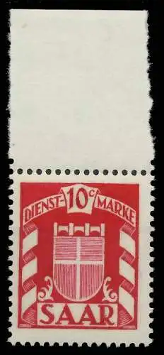 SAAR DIENSTMARKEN Nr 33 postfrisch ORA 809A8E