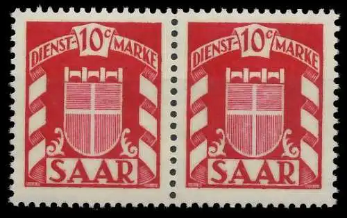 SAAR DIENSTMARKEN Nr 33 postfrisch WAAGR PAAR 809AA6