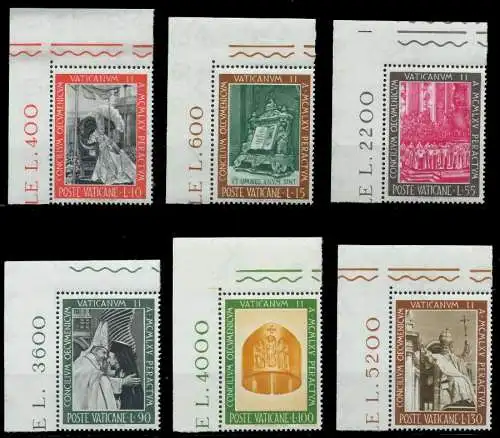 VATIKAN 1966 Nr 508-513 postfrisch ECKE-OLI 809B3E