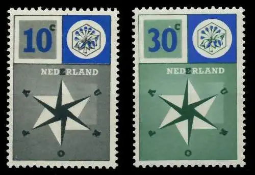 NIEDERLANDE 1957 Nr 704-705 postfrisch 809B6E