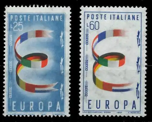 ITALIEN 1957 Nr 992-993 postfrisch 809B7E