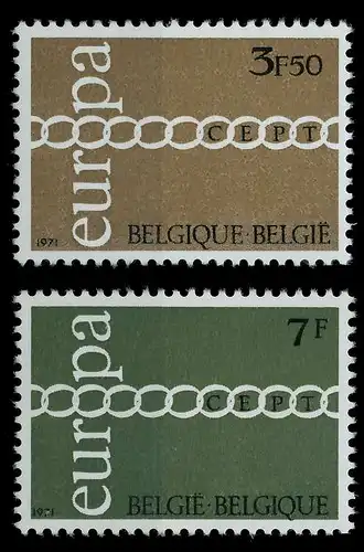 BELGIEN 1971 Nr 1633-1634 postfrisch 809BAE