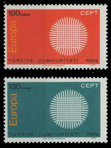 TÜRKEI 1970 Nr 2179-2180 postfrisch 809BCE