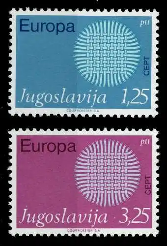 JUGOSLAWIEN 1970 Nr 1379-1380 postfrisch 809BDA