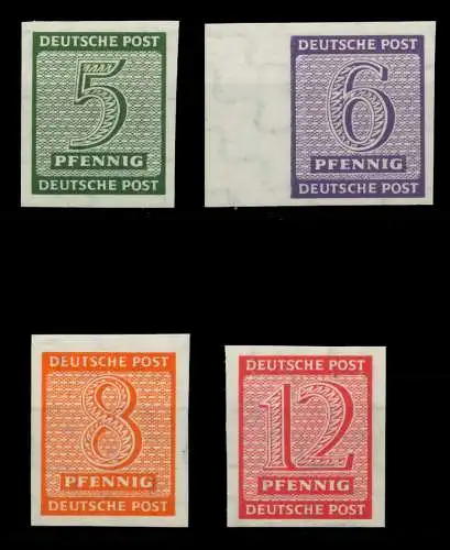 SBZ WESTSACHSEN Nr 116Y-119Y postfrisch 809DB6