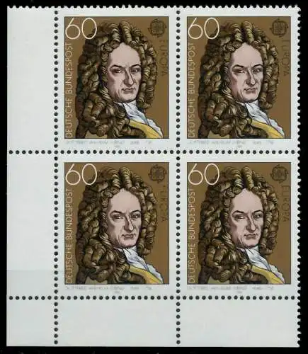 BRD BUND 1980 Nr 1050 postfrisch VIERERBLOCK ECKE-ULI 80BDF6