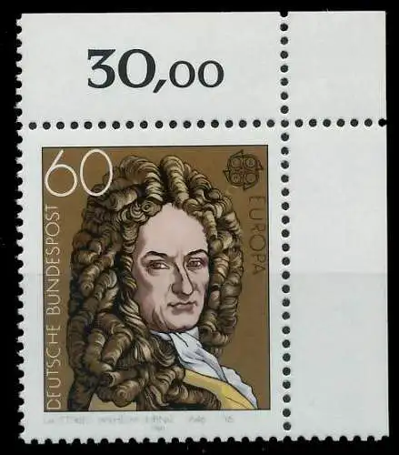 BRD BUND 1980 Nr 1050 postfrisch ECKE-ORE 80BE1E