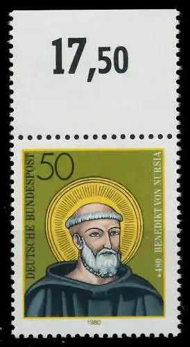 BRD BUND 1980 Nr 1055 postfrisch ORA 80BE8A