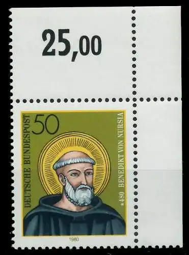 BRD BUND 1980 Nr 1055 postfrisch ECKE-ORE 80BE9E