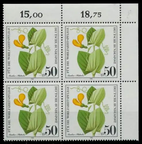 BRD 1980 Nr 1060 postfrisch VIERERBLOCK ECKE-ORE 80BF3E