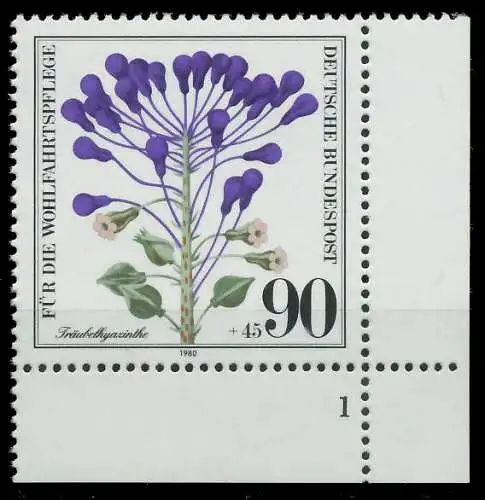 BRD 1980 Nr 1062 postfrisch FORMNUMMER 1 S606FEA