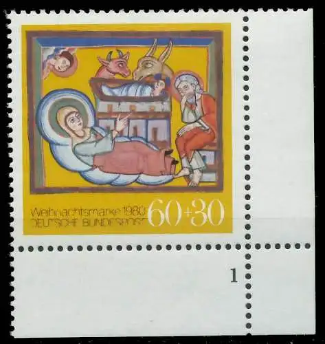 BRD 1980 Nr 1066 postfrisch FORMNUMMER 1 S607076