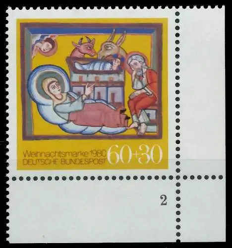 BRD BUND 1980 Nr 1066 postfrisch FORMNUMMER 2 S607082