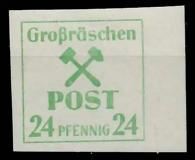 LOKAL-AUSG 1945 GROSSRÄSCHEN Nr 39y postfrisch 80F2F2