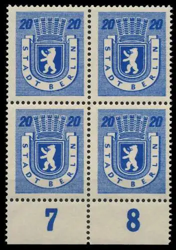 SBZ BERL. BRANDENB. Nr 6Awbz postfrisch VIERERBLOCK URA 81017A