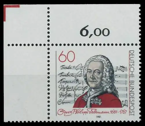 BRD BUND 1981 Nr 1085 postfrisch ECKE-OLI 811566