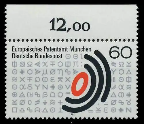 BRD BUND 1981 Nr 1088 postfrisch ORA S628AA2