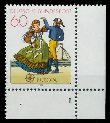 BRD BUND 1981 Nr 1097 postfrisch FORMNUMMER 1 811722